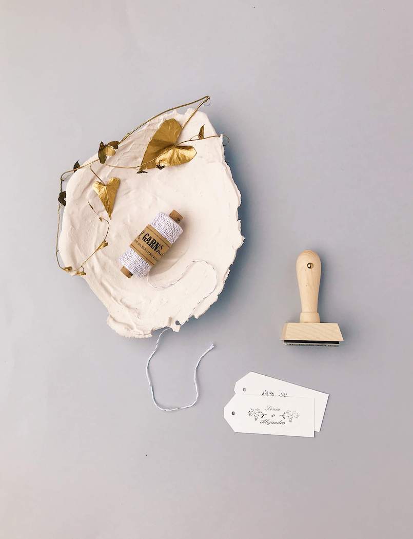 Cordel exclusivo papelería de boda Marmarina